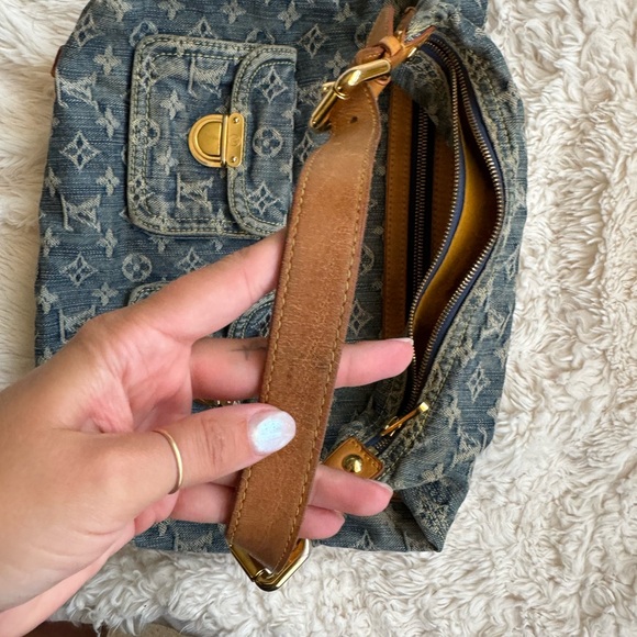Louis Vuitton | Blue Monogram Denim Baggy GM | Vintage Rare - Picture 5 of 12